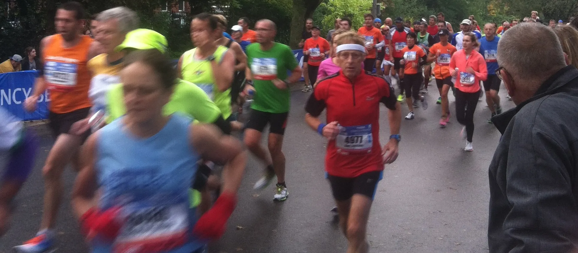 Runners enjoying a marathon